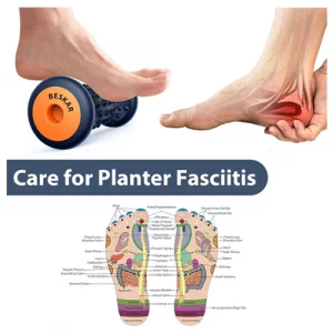Navy Blue Foot Massage Roller: Target Plantar Fasciitis Pain