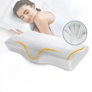 Memory Foam Neck Pillow with Divider: Reduce Snoring & Find Comfort