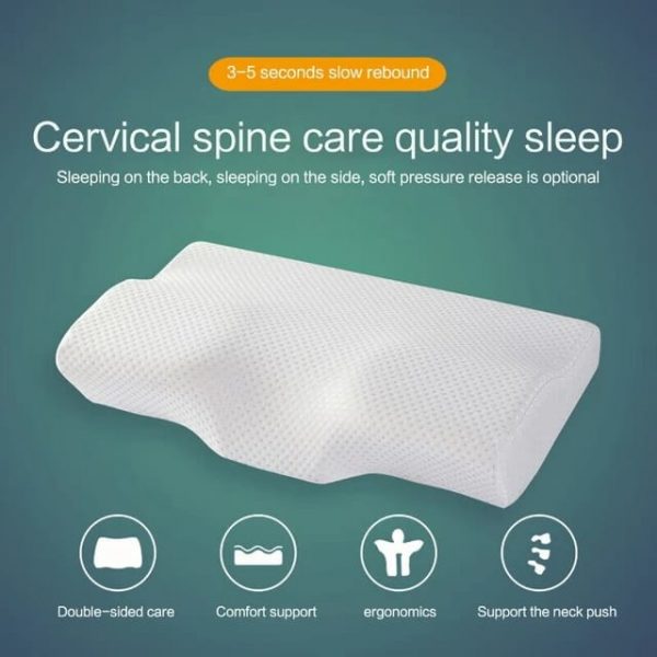 Memory Foam Neck Pillow with Divider: Reduce Snoring & Find Comfort - Image 8